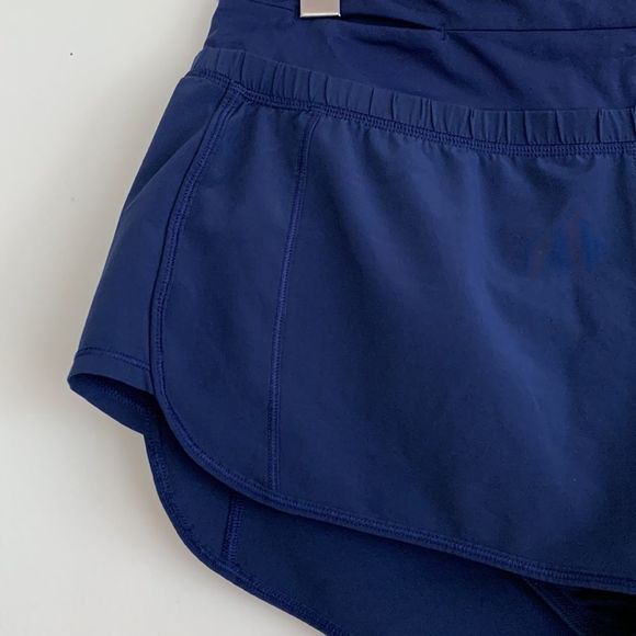 lululemon Fast Lane Shorts Fuel Band Hero Blue Sz10 - Picture 5 of 11